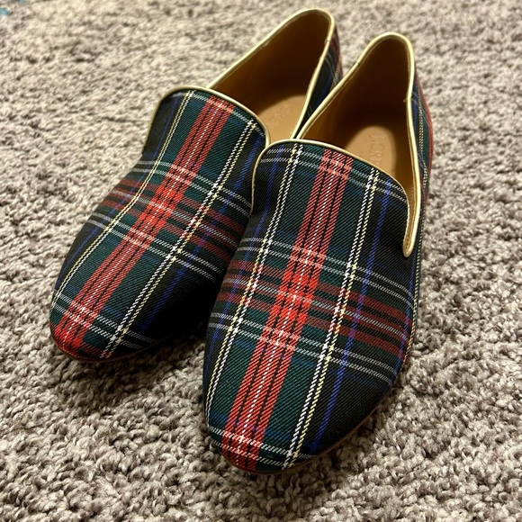 New JCrew Plaid Loafers - Picture 1 of 2